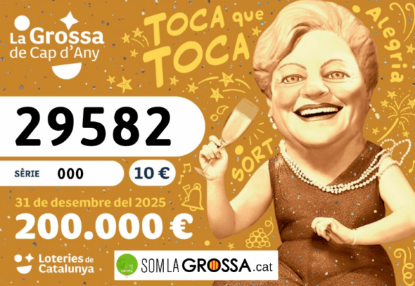 PACK 35 BITLLETS DE LA GROSSA DE CAP D'ANY 2025 - 29582