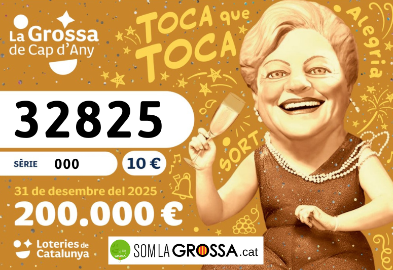 PACK 35 BITLLETS DE LA GROSSA DE CAP D'ANY 2025 - 32825