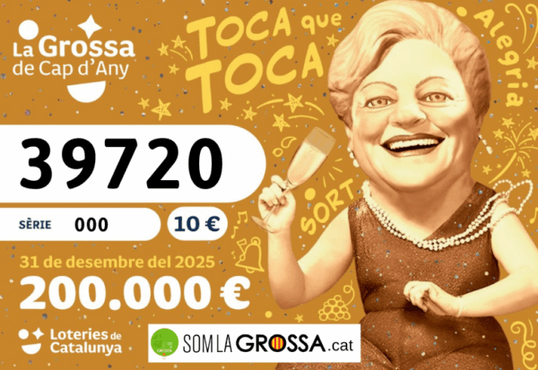 PACK 35 BITLLETS DE LA GROSSA DE CAP D'ANY 2025 - 39720