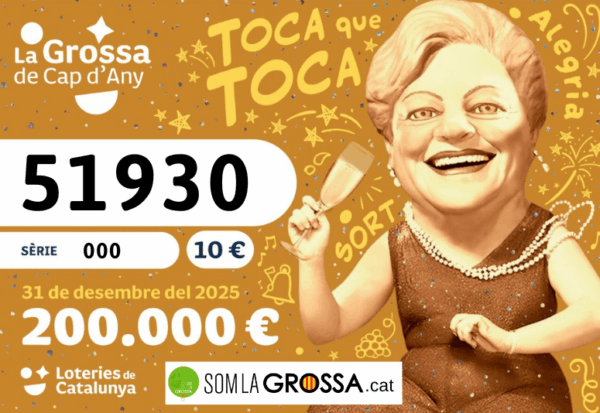 PACK 35 BITLLETS DE LA GROSSA DE CAP D'ANY 2025 - 51930