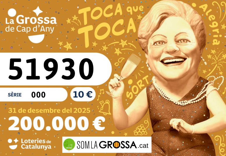 PACK 35 BITLLETS DE LA GROSSA DE CAP D'ANY 2025 - 51930