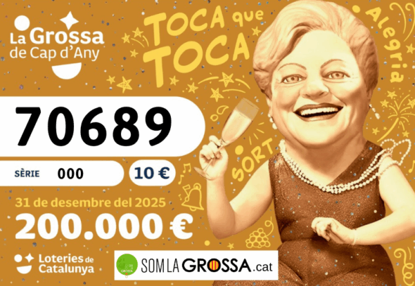 PACK 35 BITLLETS DE LA GROSSA DE CAP D'ANY 2025 - 70689