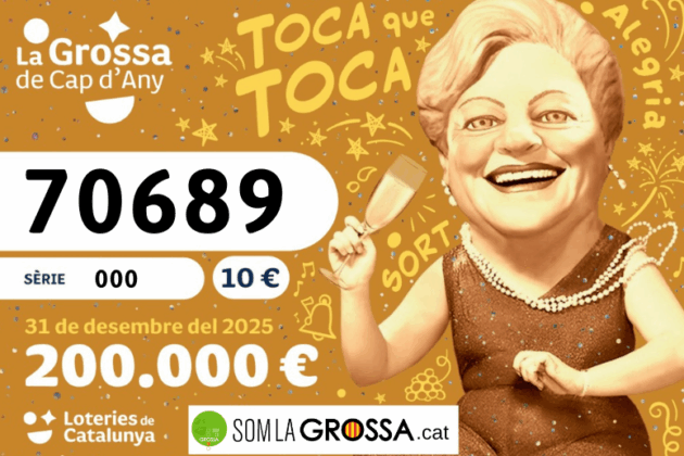 PACK 35 BITLLETS DE LA GROSSA DE CAP D'ANY 2025 - 70689